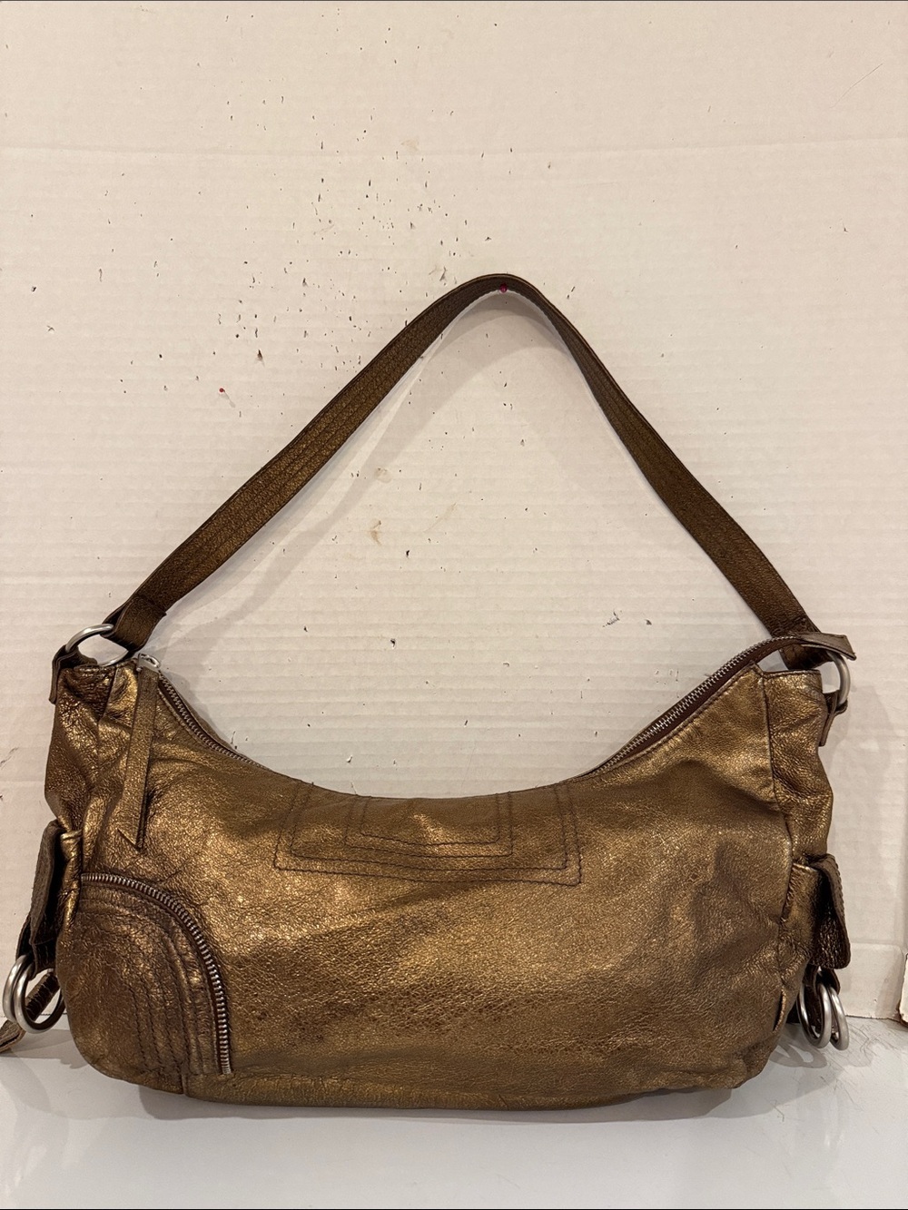Sondra Roberts Metallic Bronze Shoulder Bag
